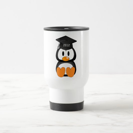 Mug De Voyage Pingouin d'obtention du diplôme (Centre)