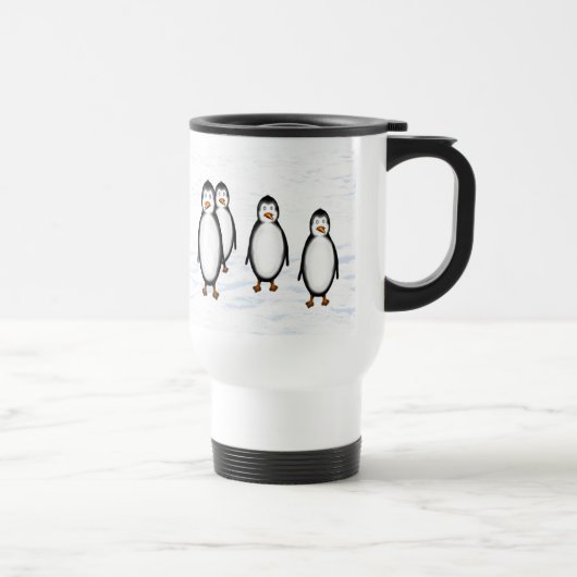 Mug De Voyage Pingouins (Droite)