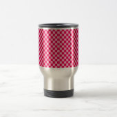 Mug De Voyage Pink Combination Classic Checkerboard par STaylor (Centre)