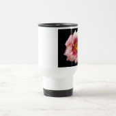 Mug De Voyage Pink Daylily Bloom sur Black Floral (Centre)