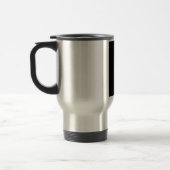 Mug De Voyage Pink Rose w/ Dew Drops Black Background (Gauche)