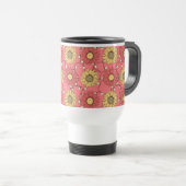 Mug De Voyage Pink Sunflowers Christmas (Devant droit)