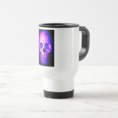 Mug De Voyage Pink violet bleu crâne Voyage Musique (Devant droit)