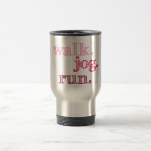 Mug De Voyage PINK WALK JOG RUN (police SHADED)
