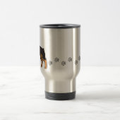 Mug De Voyage Pinscher de dobermann de bande dessinée (oreilles (Centre)