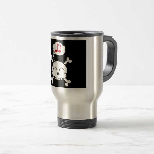 Mug De Voyage pirates R heureux (Devant droit)