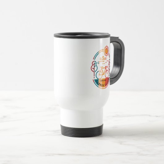 Mug De Voyage Piste cyclable Retro Cannon Falls (Devant droit)