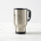 Mug De Voyage Pistolet à rotation Steampunk (Devant droit)