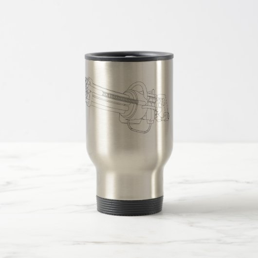 Mug De Voyage Pistolet à rotation Steampunk (Centre)