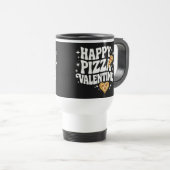 Mug De Voyage Pizza de la Saint-Valentin Joyeuse Création drôle (Devant droit)