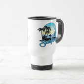 Mug De Voyage Plage de surf (Devant droit)