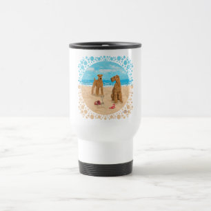 Mug De Voyage Plage des Térriers Irlandais