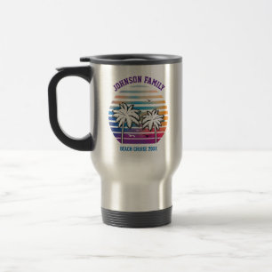 Mug De Voyage Plage Famille Réunion Croisière personnalisée Vaca