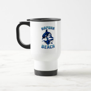 Mug De Voyage Plage Hapuna Vacances Hawaï Baleine Tribale Orques