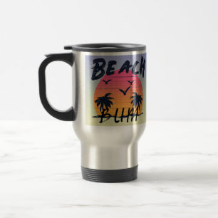 Mug De Voyage Plage/littoral/tropical/hawaïen