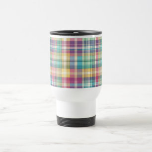 Mug De Voyage Plaid au printemps/Pâques/tartan