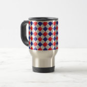 Mug De Voyage Plaid de bannière étoilée (Devant gauche)