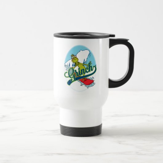 Mug De Voyage Planche à neige du Grinch (Droite)
