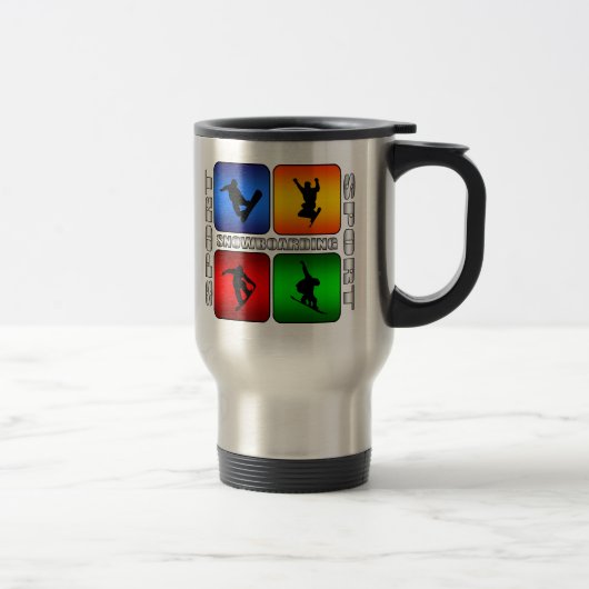 Mug De Voyage Planche à neige spectaculaire (Droit)