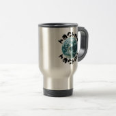 Mug De Voyage planète Terre piratée (Devant droit)