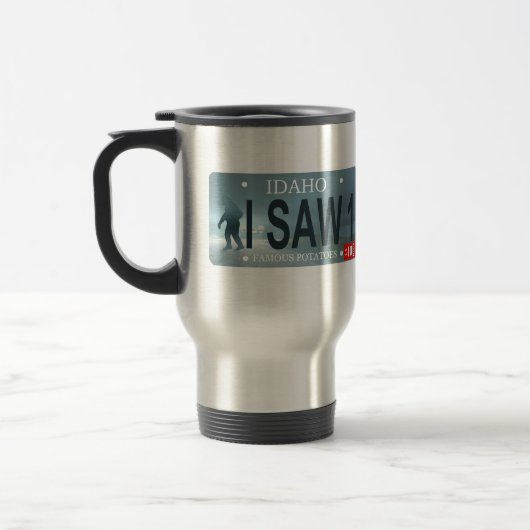 Mug De Voyage Plaque de licence Sasquatch (Gauche)