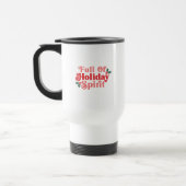 Mug De Voyage Plein d'esprit de vacances - Typographie festive (Gauche)