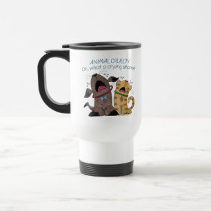 Mug De Voyage Pleurer sur un chien et un chat - Quelle honte de