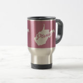 Mug De Voyage Plexus la Virginie Occidentale (Devant droit)