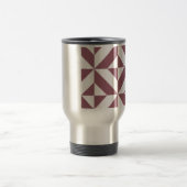 Mug De Voyage Plum Geometric Deco Cube Pattern (Centre)
