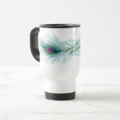 Mug De Voyage Plumes de paon (Devant gauche)