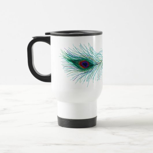 Mug De Voyage Plumes de paon (Gauche)