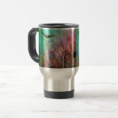 Mug De Voyage Plumes de paon pastel (Devant gauche)