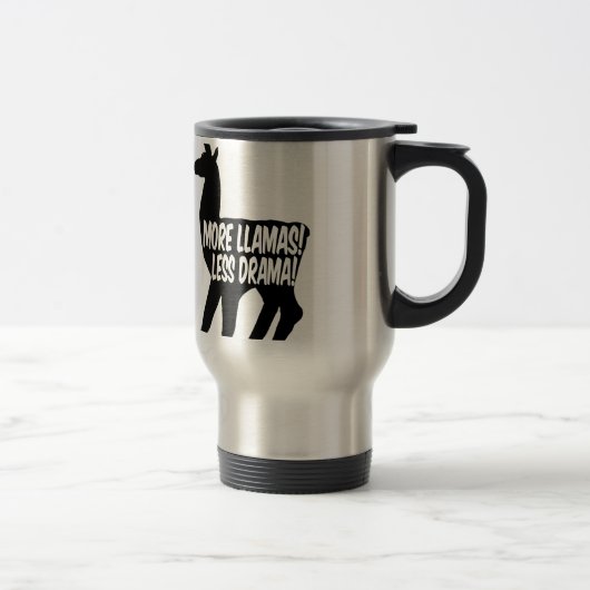 Mug De Voyage Plus de lamas moins de drame (Droit)