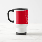 Mug De Voyage Plus Grand Père Grand-Père Papa Définition Rouge (Gauche)