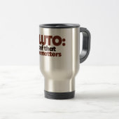 Mug De Voyage Pluto : Preuve que la taille importe (Devant droit)