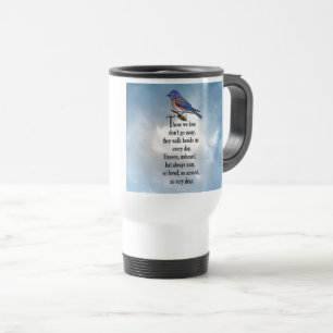 Mug De Voyage Poème "ainsi aimé" d'oiseau bleu