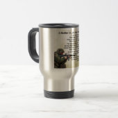Mug De Voyage Poème de beau-frère - conception de soldat (Devant gauche)