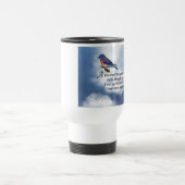 Mug De Voyage Poème de mémorial d'oiseau bleu (Centre)