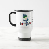 Mug De Voyage Poids de neige levant avec dire (Gauche)