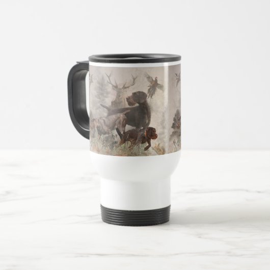 Mug De Voyage Pointer à poil dur allemand (Devant gauche)