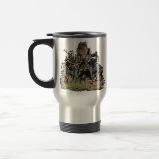 Mug De Voyage Pointeur À poils durs allemand (Gauche)