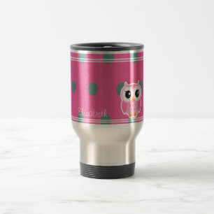 Mug De Voyage Points Cool Tendance Personnalisés avec Chouette M