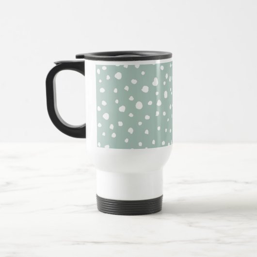 Mug De Voyage Points Dalmatiens verts, Points Dalmatiens, Pots D (Gauche)