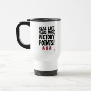 Mug De Voyage Points de Victoire de la Vie Réelle Citation Amusa