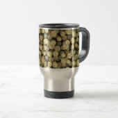 Mug De Voyage Pois d'or de scintillement (Devant droit)