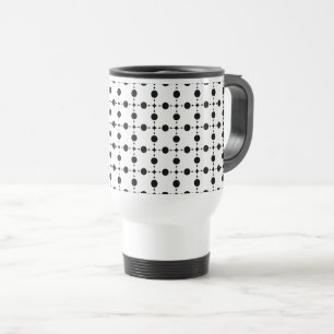 Mug De Voyage Pois noirs, Motif à points Polka, points, pointill