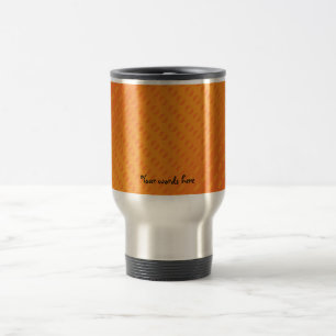 Mug De Voyage Pois orange sur l'arrière - plan orange