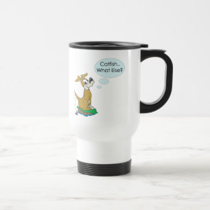 Mug De Voyage Poisson-chat drôle de pêche d'humour de pêche de
