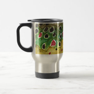 Mug De Voyage Poisson de truite Brown