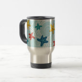 Mug De Voyage Poisson étoilé dans l'océan Tourbillonnant (Devant gauche)